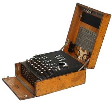 Chiffriermaschine Enigma im Deutschen Spionagemuseum Berlin